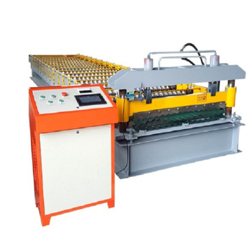 High speed corrugated roof sheet making machine